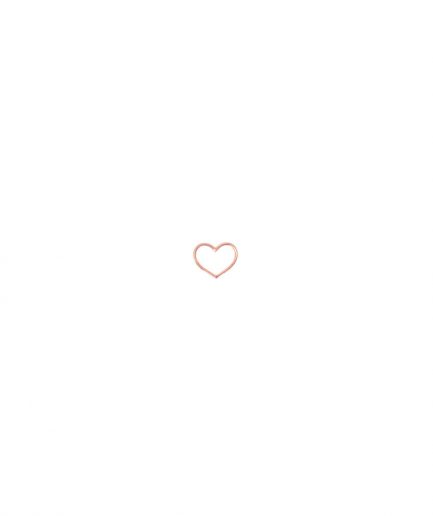 Charm con Cuore Traforato in Oro Rosa - Piertullio Gioielli
