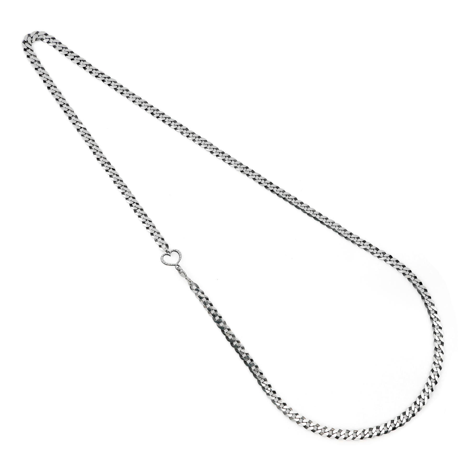 Collana A Barbazzale In Argento Sterling 925 – Catena Massiccia Lucida Con Sfere, Lunghezza 55 Cm, Larghezza 1,40 Mm, Unisex, Ideale Per Ciondoli