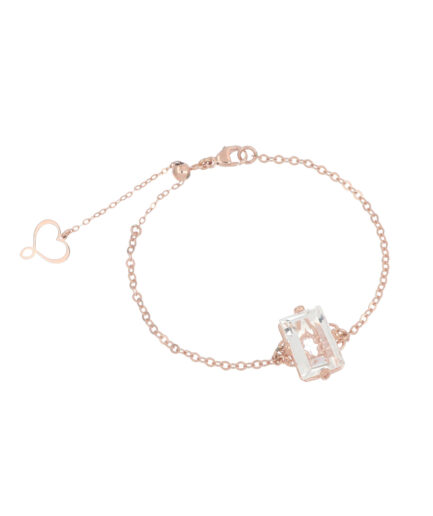 Bracciale Rosa Cristallo di Rocca