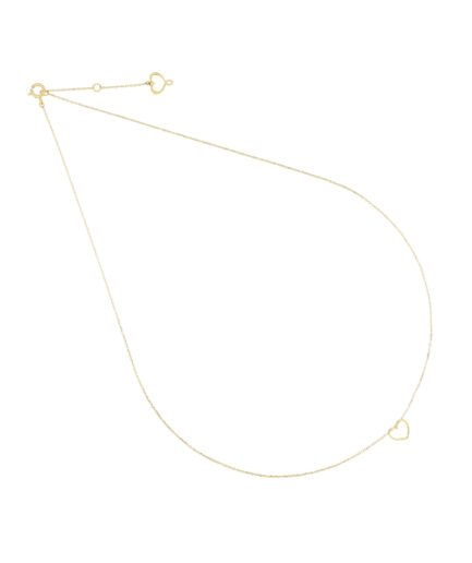 Girocollo Cuore Passante 18kt