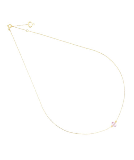 Girocollo Topazio Rosa 18 Kt